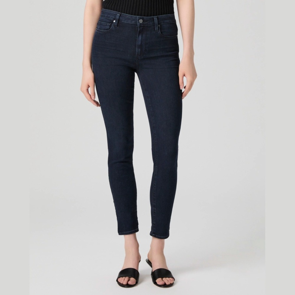 Paige Womens 29 Jeans Hoxton Ultra Skinny High Rise Dark Wash Stretch Denim Slim
